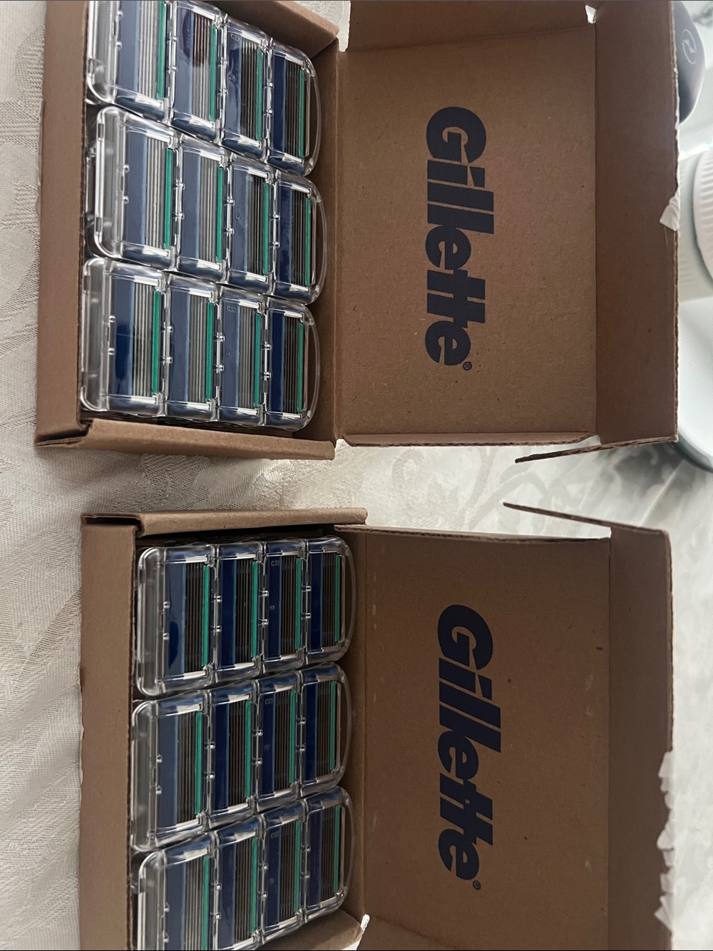 Gillette 6 pack of 5 blade razors Replacement Razor Blade Cartridges 24 total.